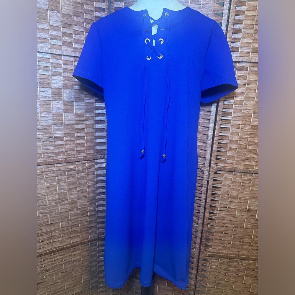 Ronni Nicole Dress Size 16 Blue Casual comfort Summer spring vacation fun